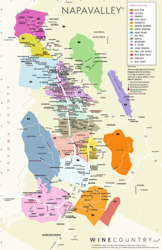 Wine Country Map WineCountry