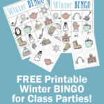 Winter BINGO Free Printable Little Red Window