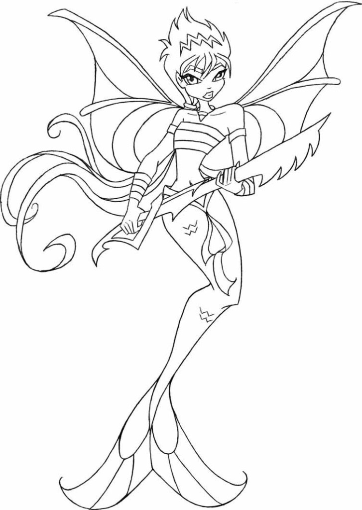 Winx Mermaid Coloring Pages To Print And Download For Free