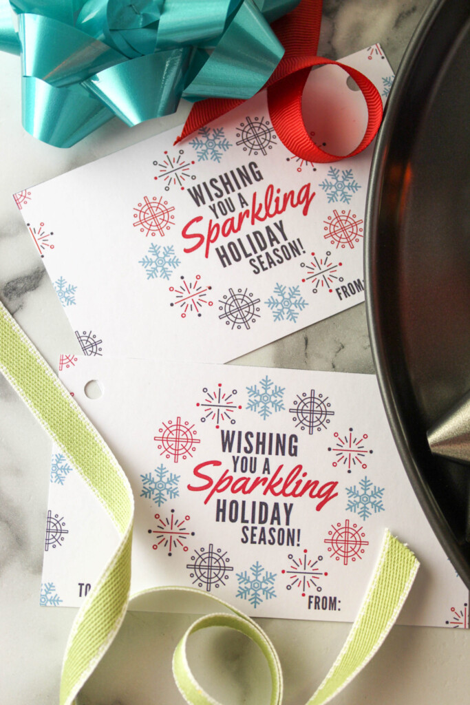 Wishing You A Sparkling Holiday Season Free Printable Gift Tag Baking 