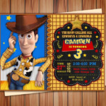 Woody Toy Story EDITABLE And Or PERSONALIZED Printable Invitation