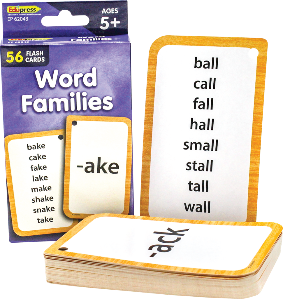 Word Families Flash Cards TCR62043 Teacher Created Resources