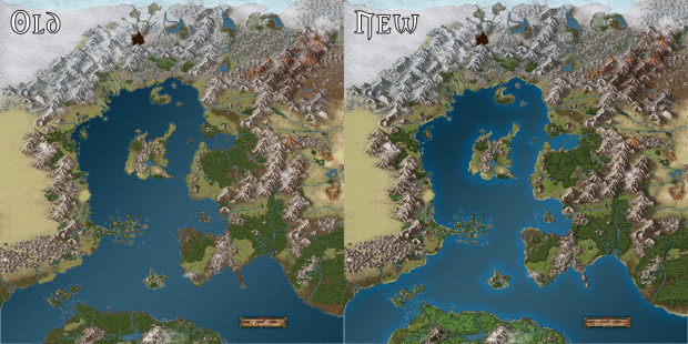 World Map Old Vs New Image The Protectors Mod DB