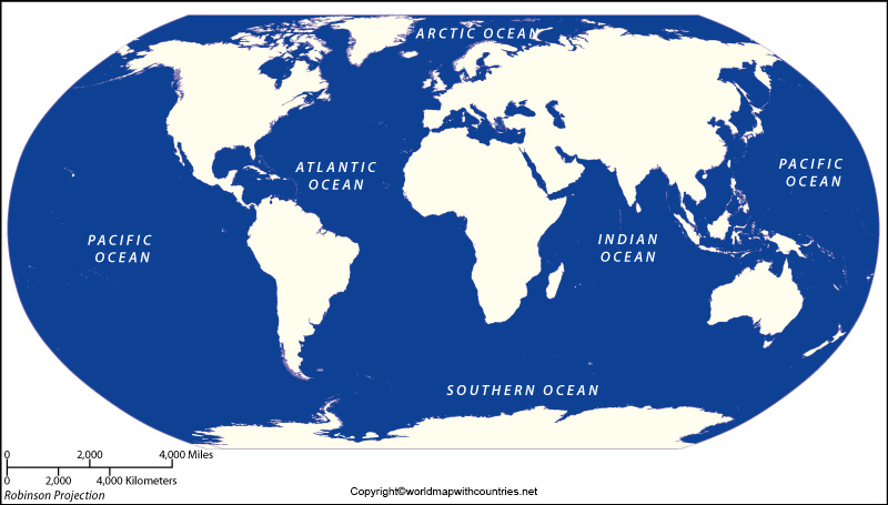 World Map With Southern Ocean World Map With Countries