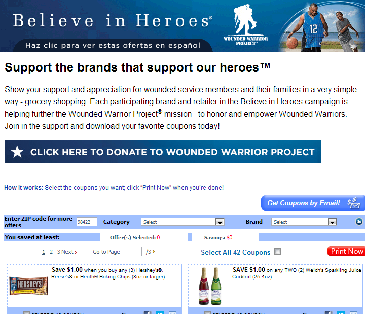 Wounded Warrior Project Coupons The Coupon Project