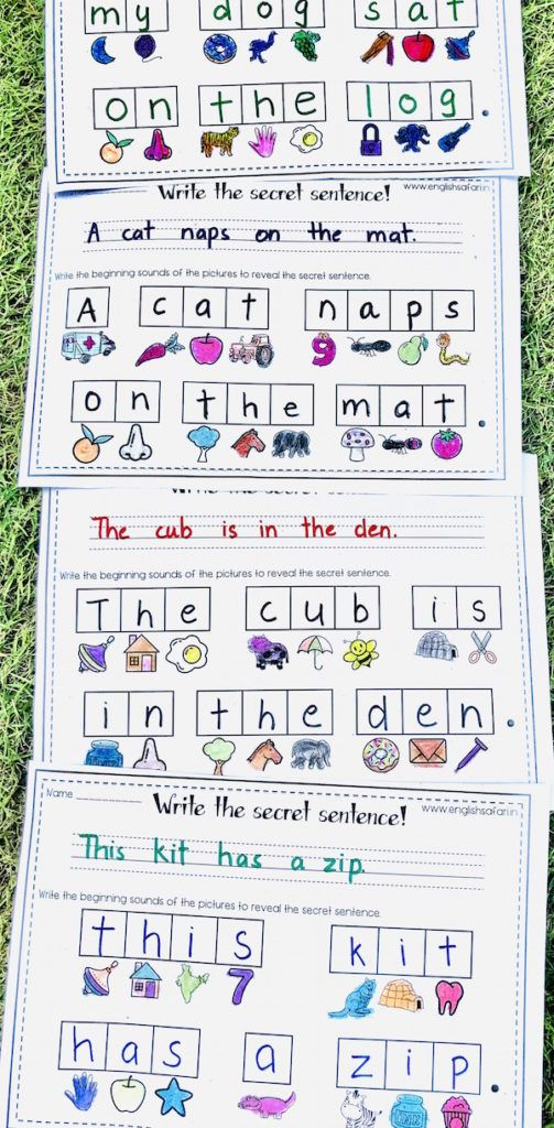 Write A Sentence Worksheets For Kindergarten FREE Www englishsafari in