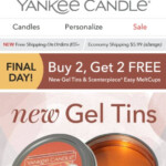 Yankee Candle Company Try Our NEW Gel Tins 4 For The Price Of 2