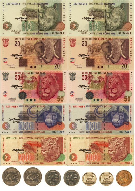 ZAR South African Play Money KraftiMama Free Printables Printable 
